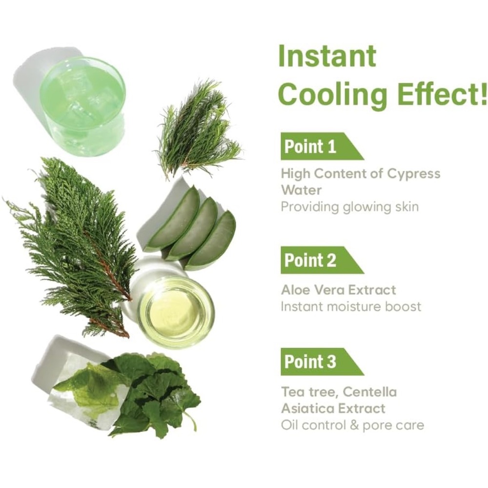 Korean Skincare Flaner Cypress Aloe Calming Toner Pads - Picture 4 of 14